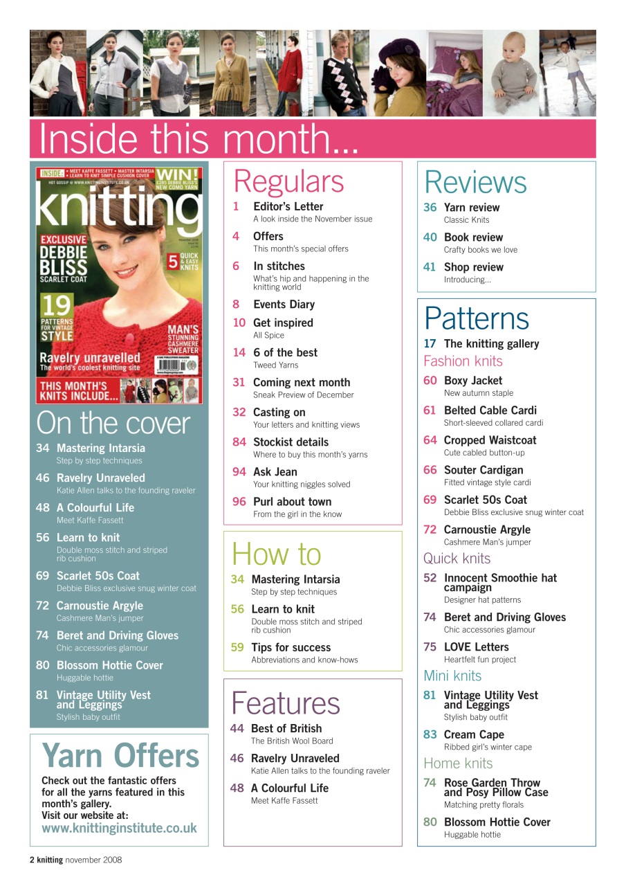 Knitting Preview Pages