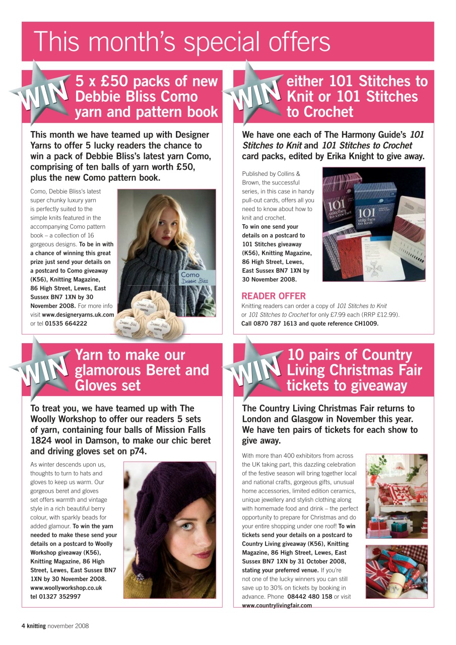 Knitting Preview Pages