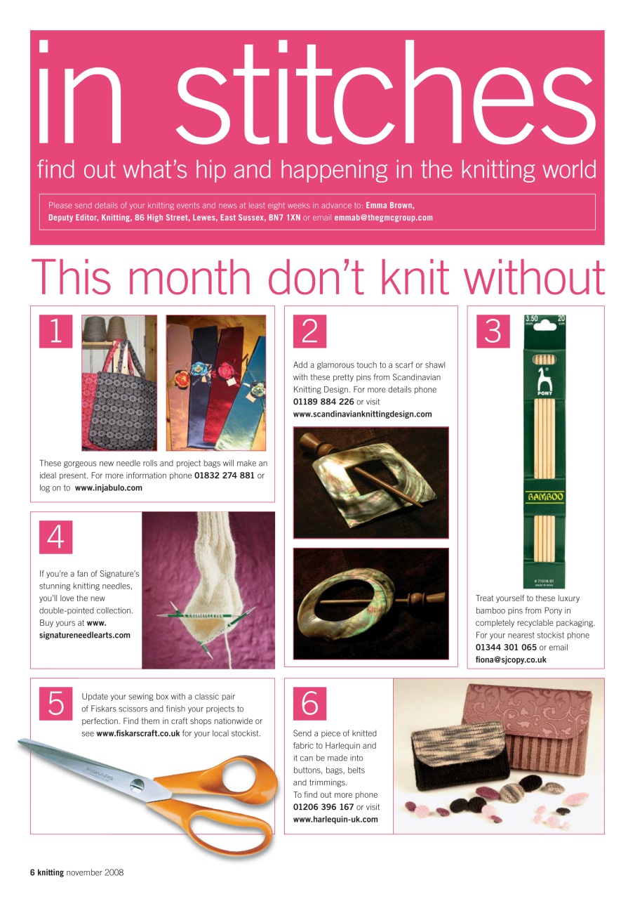 Knitting Preview Pages