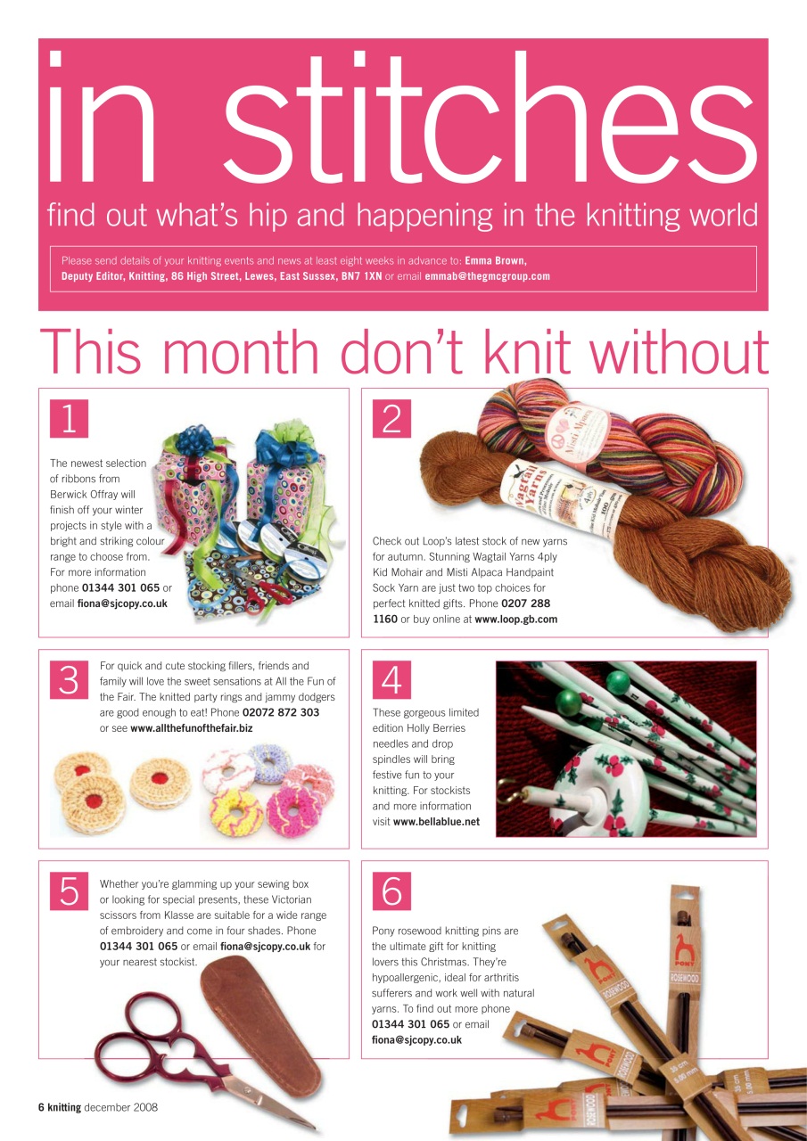 Knitting Preview Pages