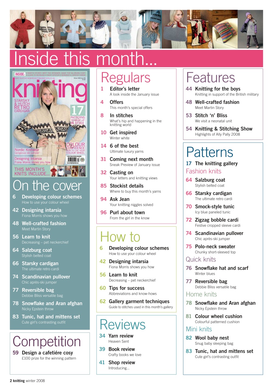 Knitting Preview Pages