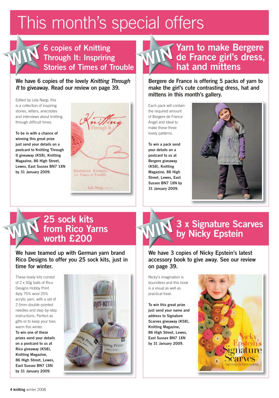 Knitting Preview Pages