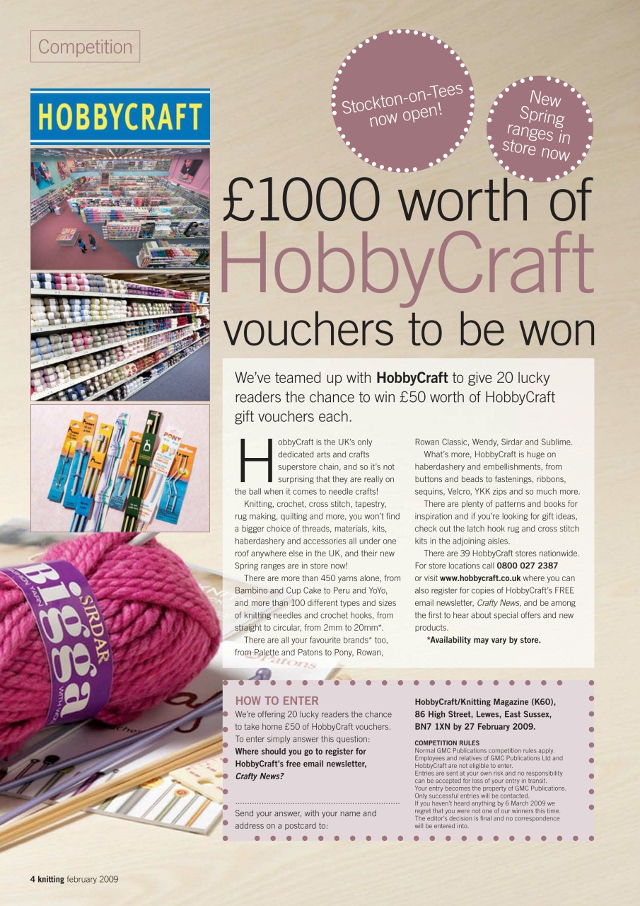 Knitting Preview Pages