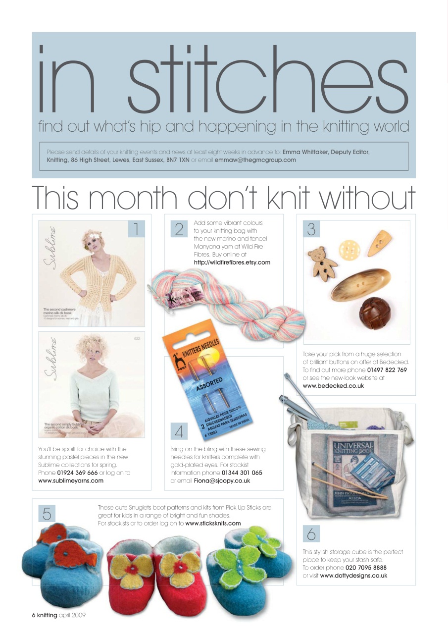 Knitting Preview Pages