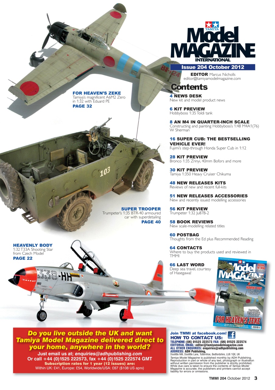 Tamiya Model Magazine Preview Pages