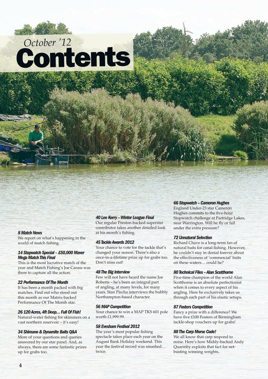 Match Fishing Preview Pages