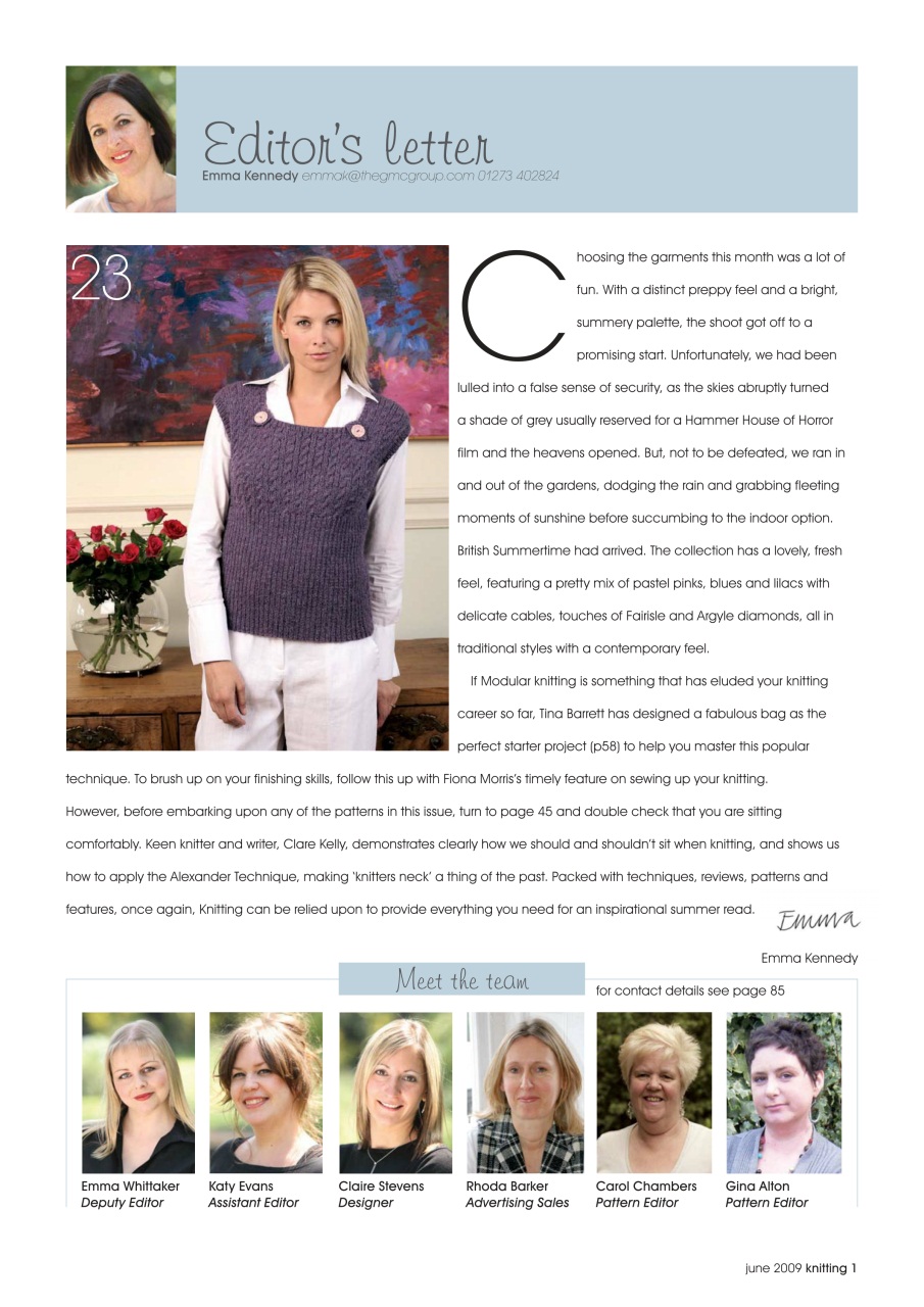 Knitting Preview Pages