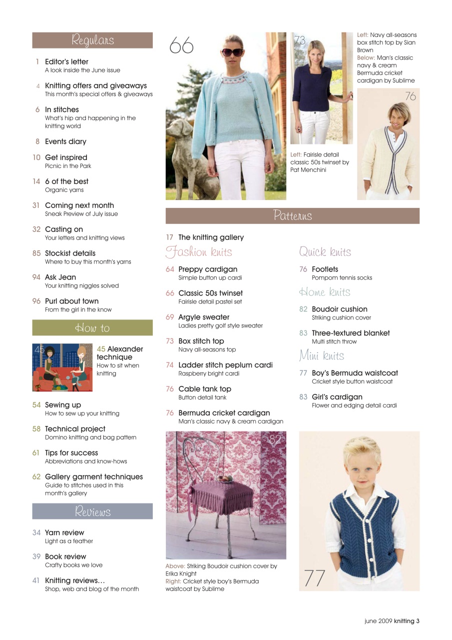 Knitting Preview Pages