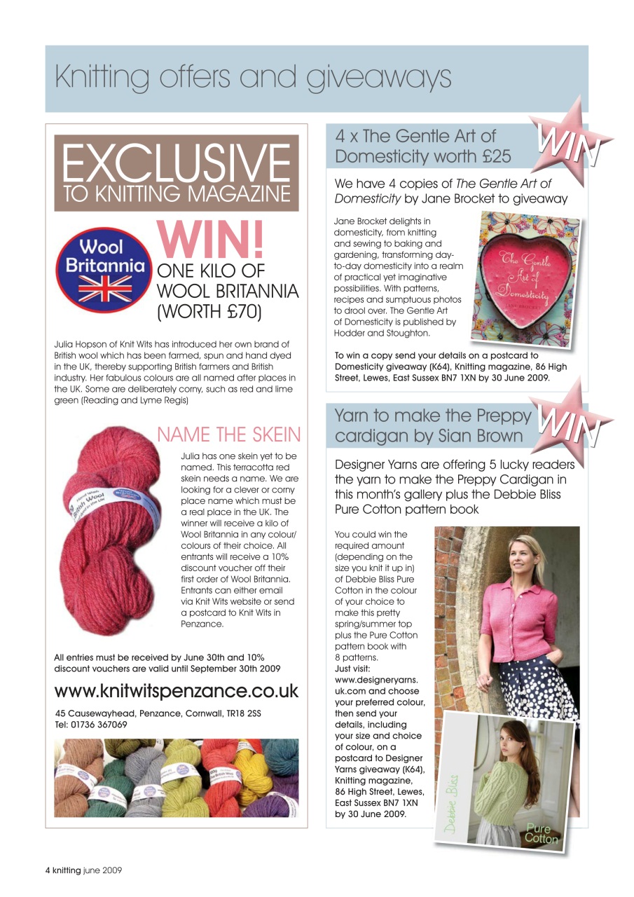 Knitting Preview Pages