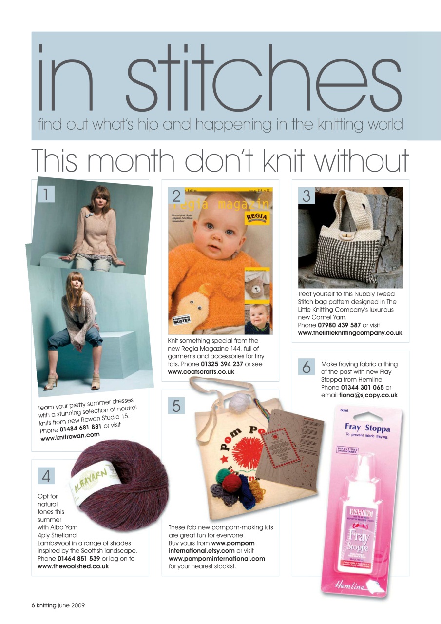 Knitting Preview Pages