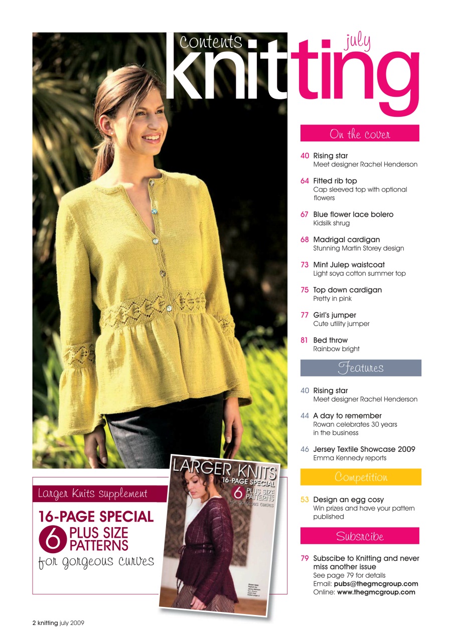 Knitting Preview Pages