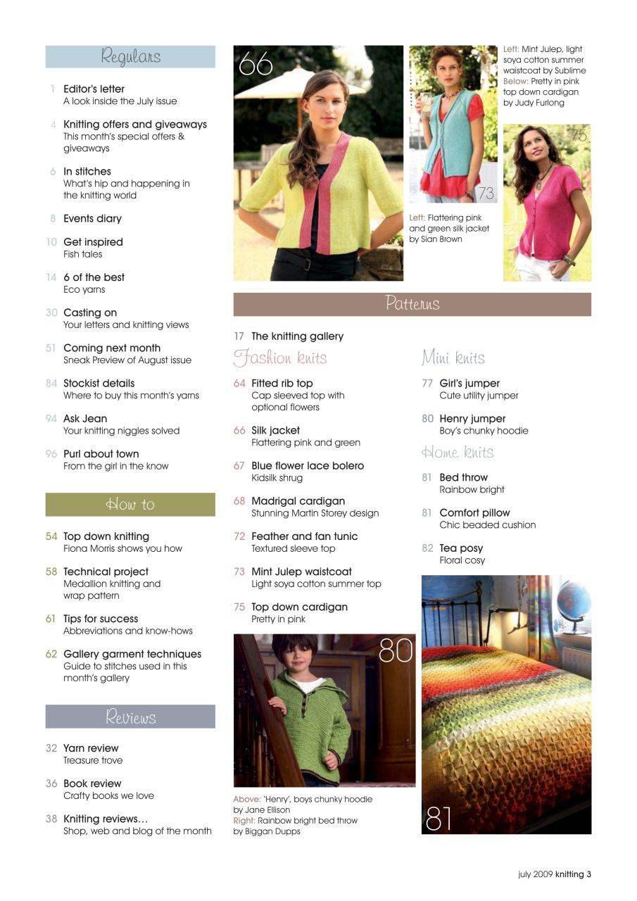 Knitting Preview Pages