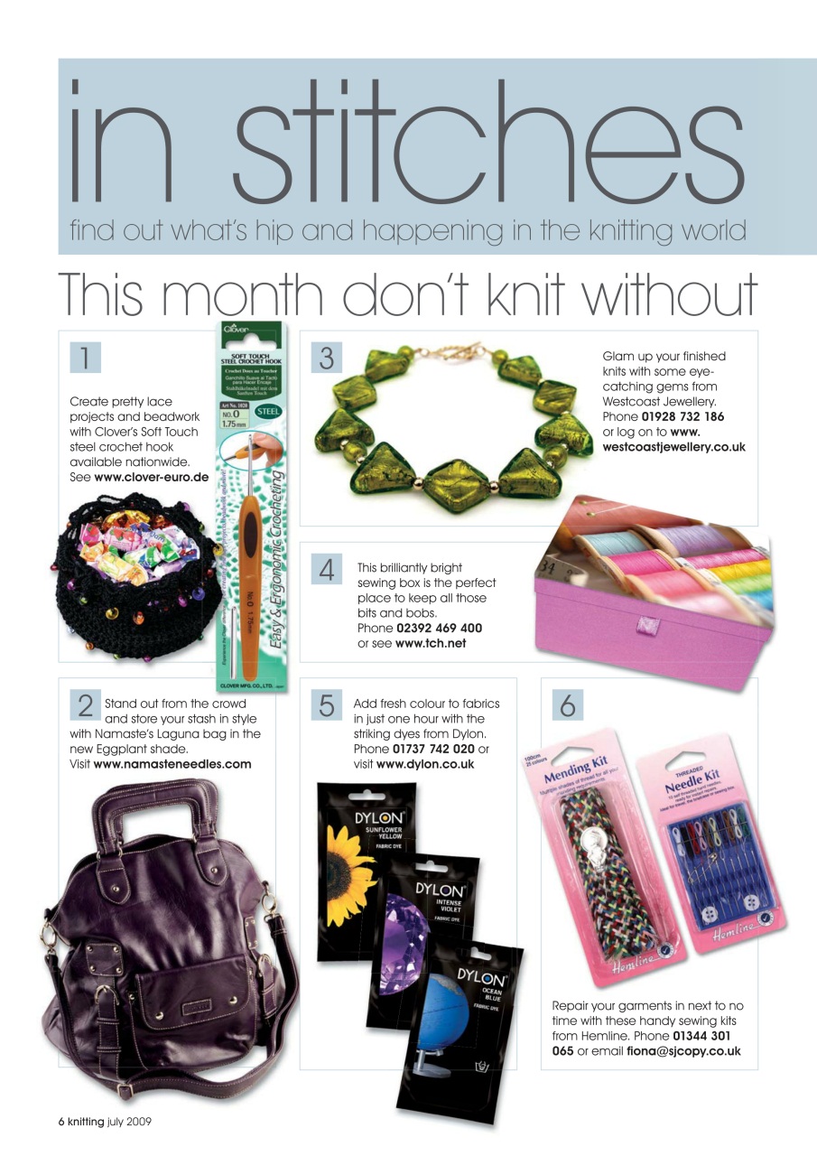 Knitting Preview Pages