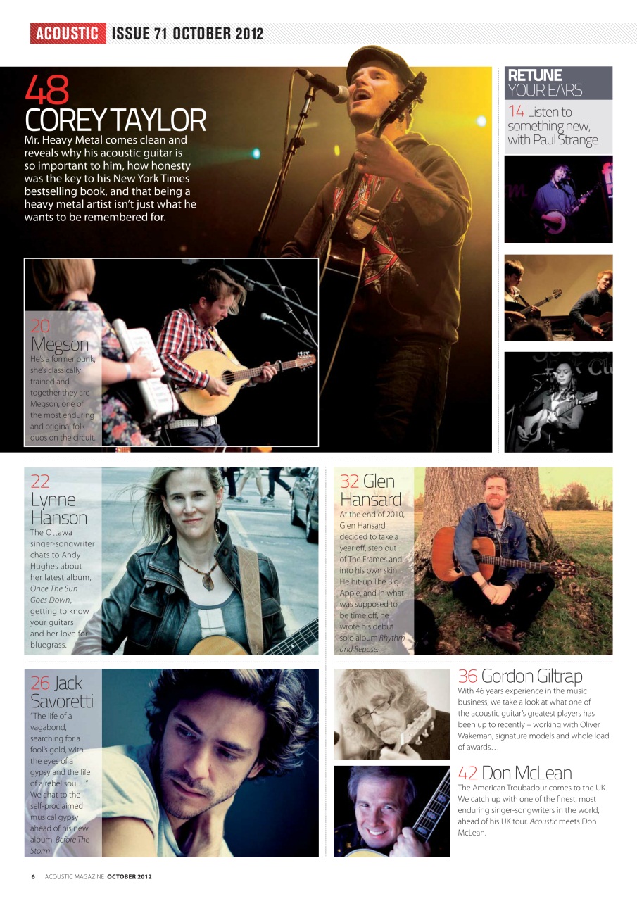 Acoustic Preview Pages