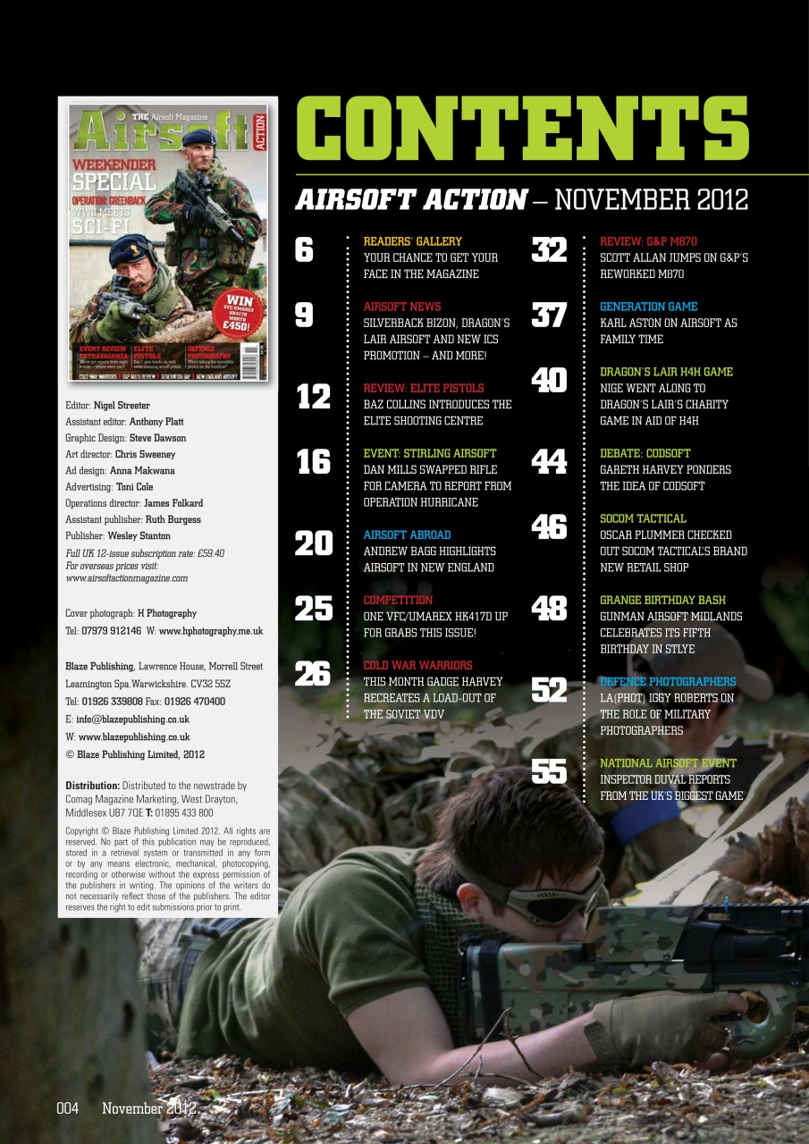 Airsoft Action Preview Pages