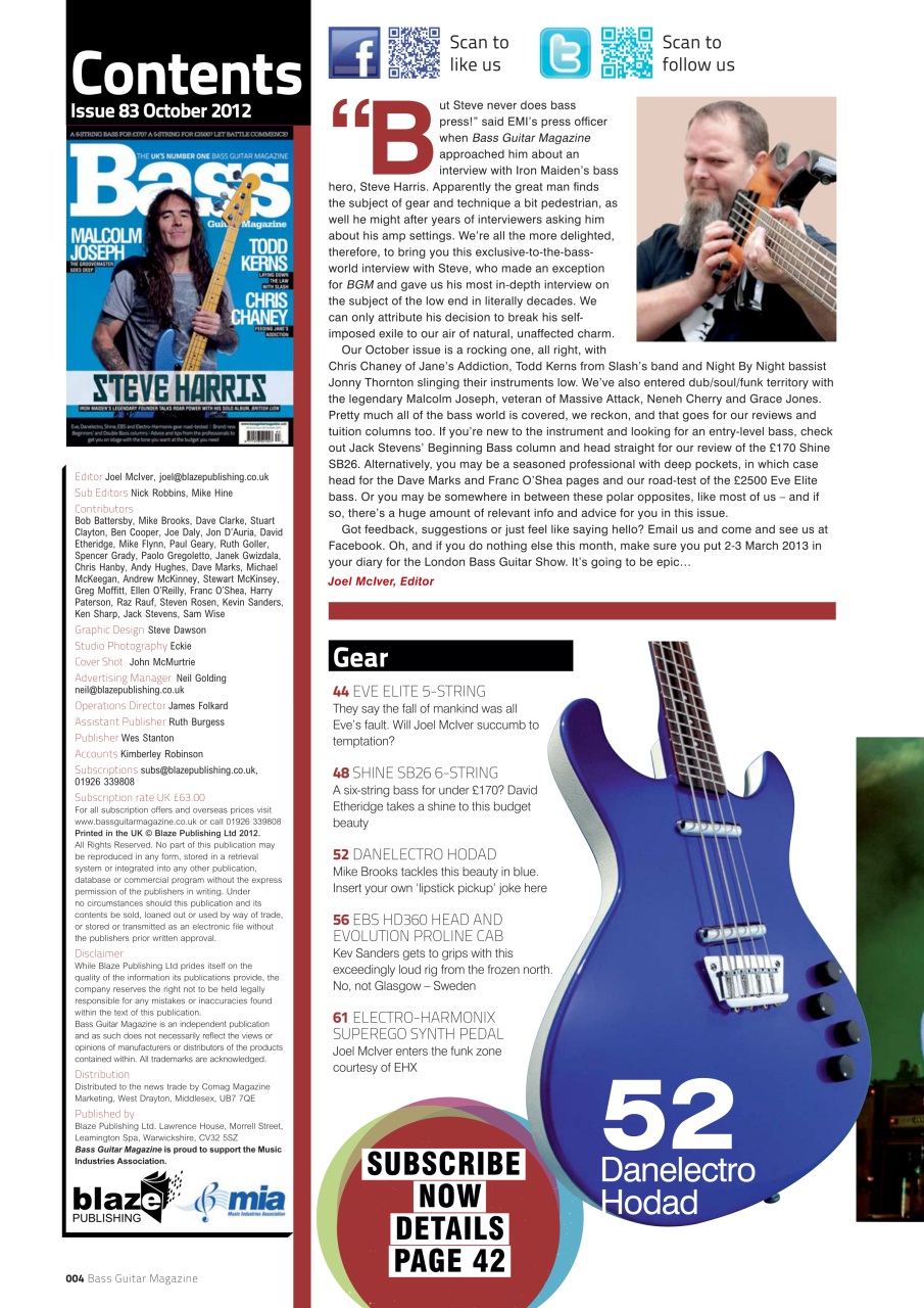Bass Player UK Preview Pages