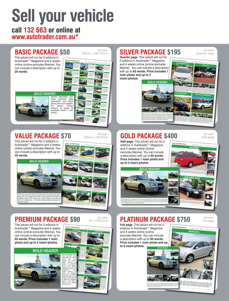 AutoTrader Preview Pages