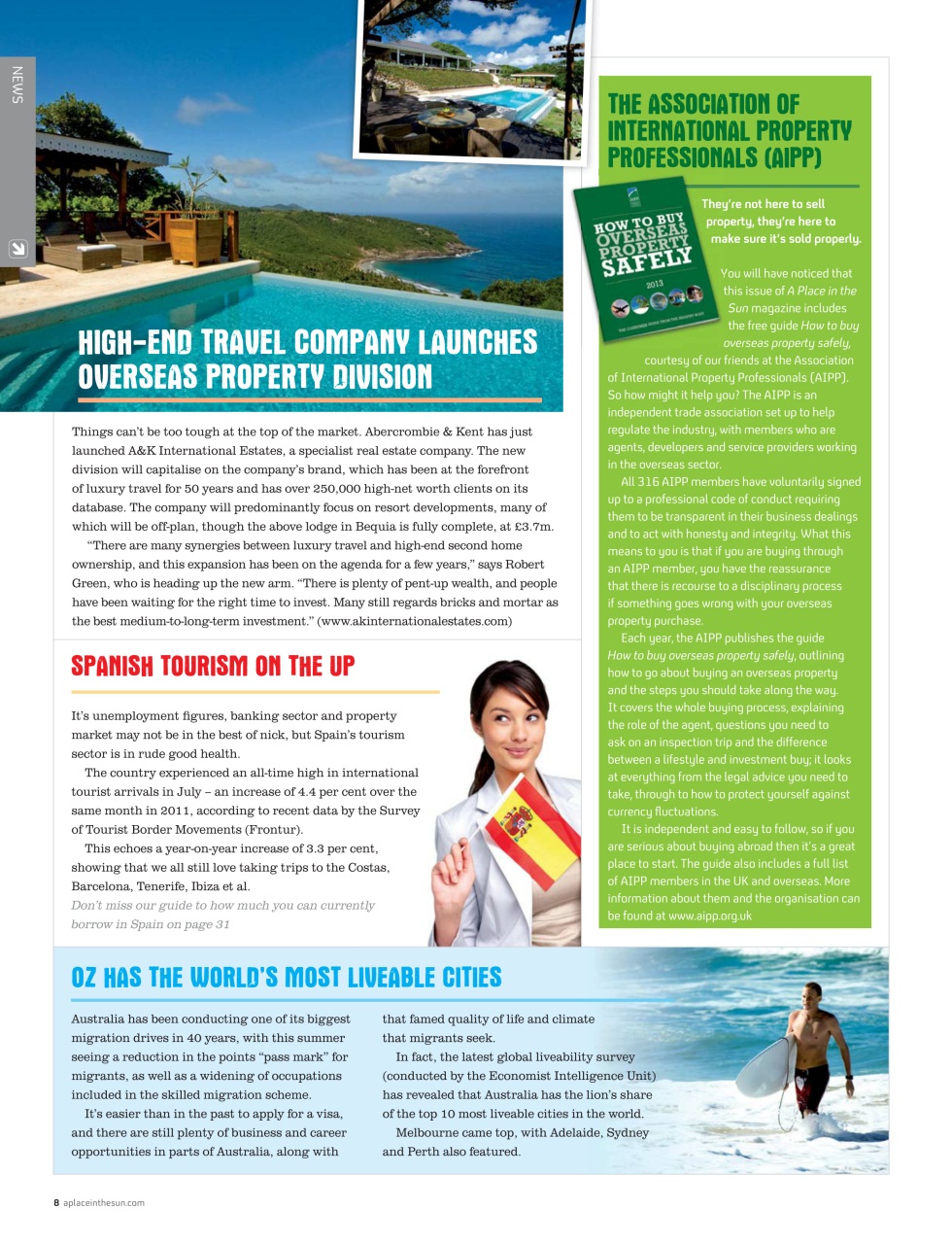 A Place in the Sun Magazine Preview Pages