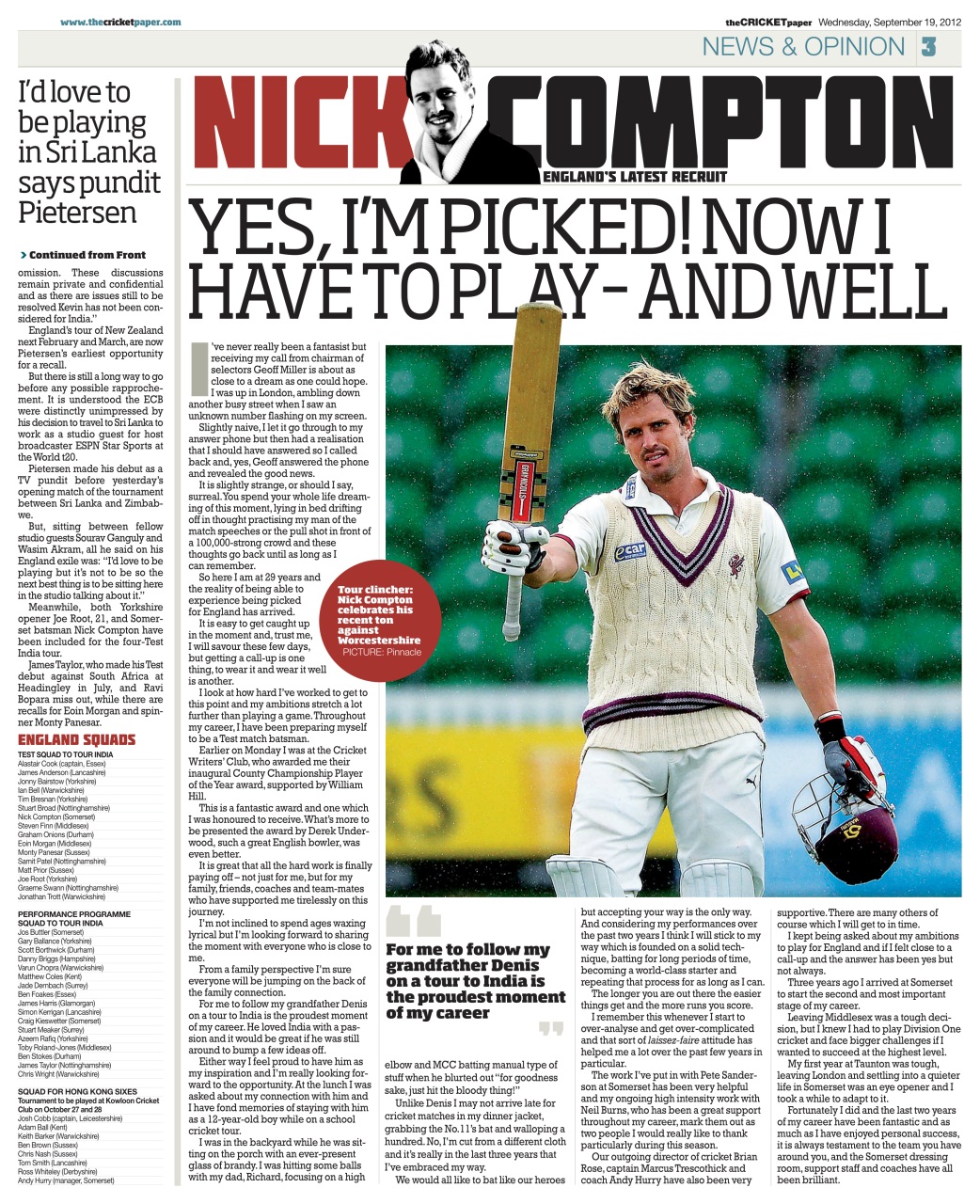The Cricket Paper Preview Pages