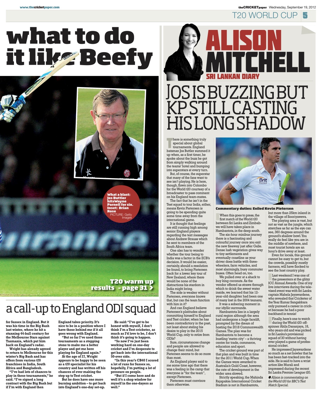 The Cricket Paper Preview Pages