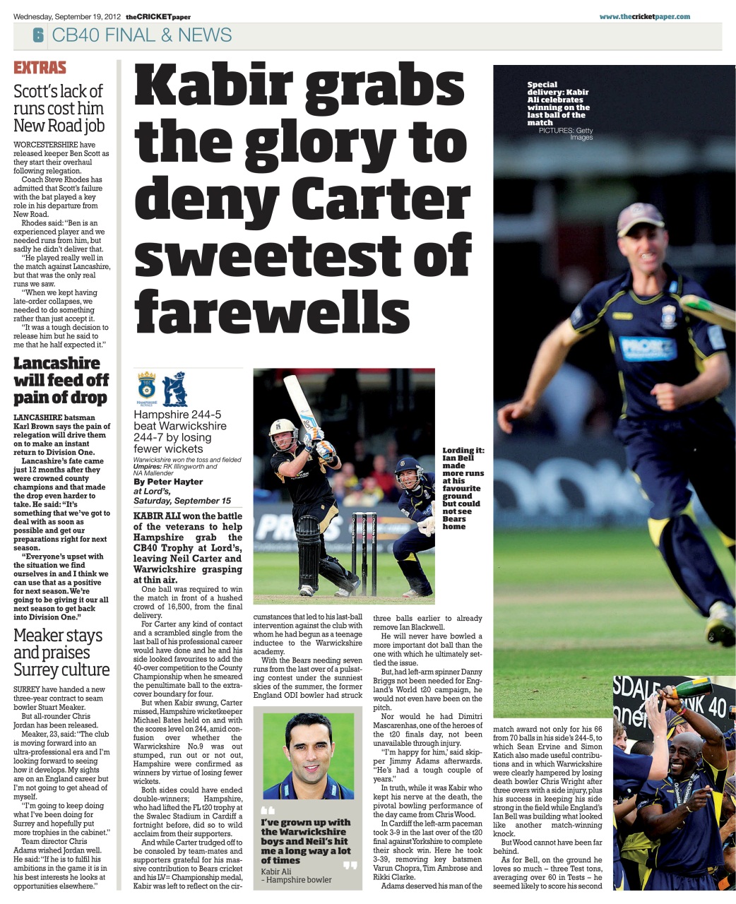 The Cricket Paper Preview Pages