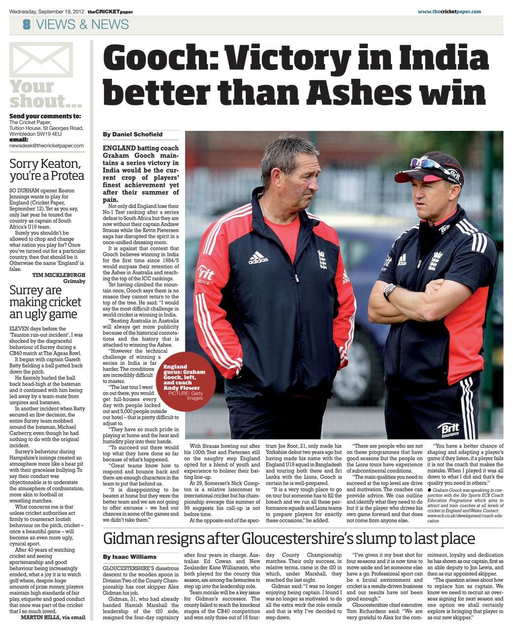 The Cricket Paper Preview Pages