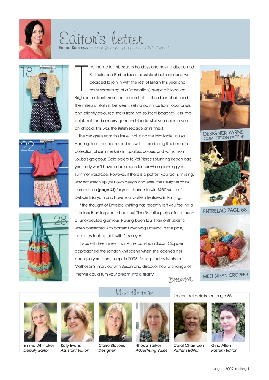 Knitting Preview Pages