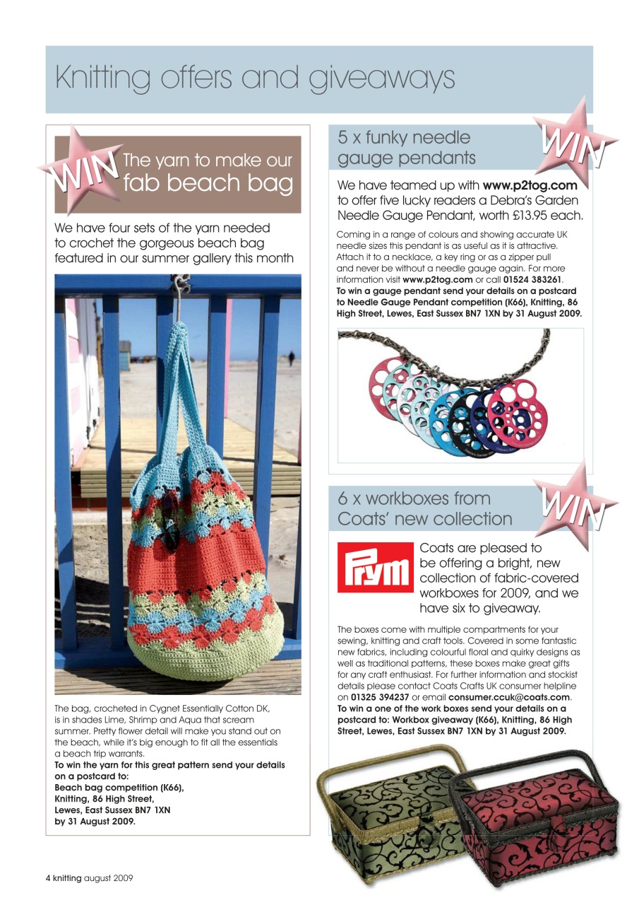 Knitting Preview Pages