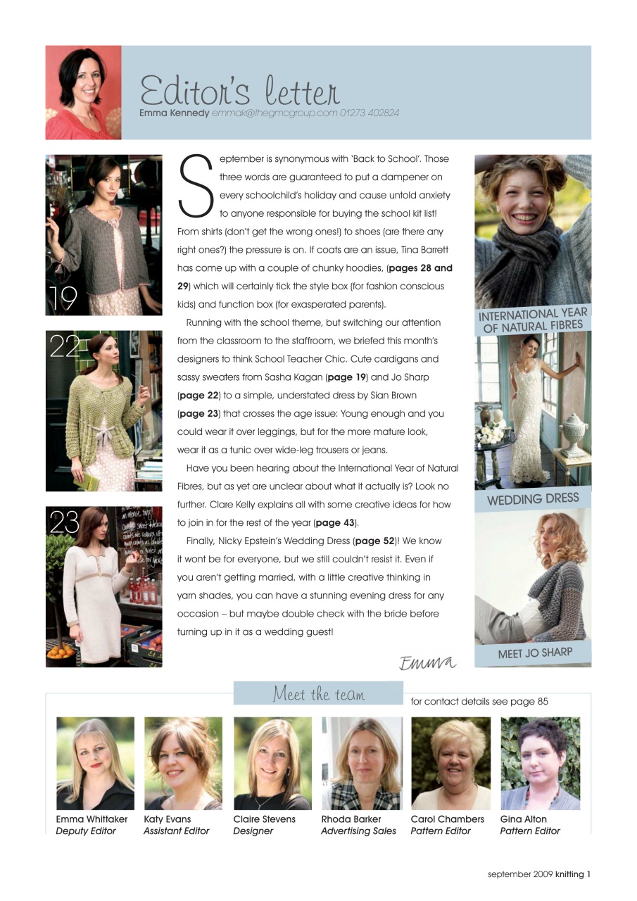 Knitting Preview Pages