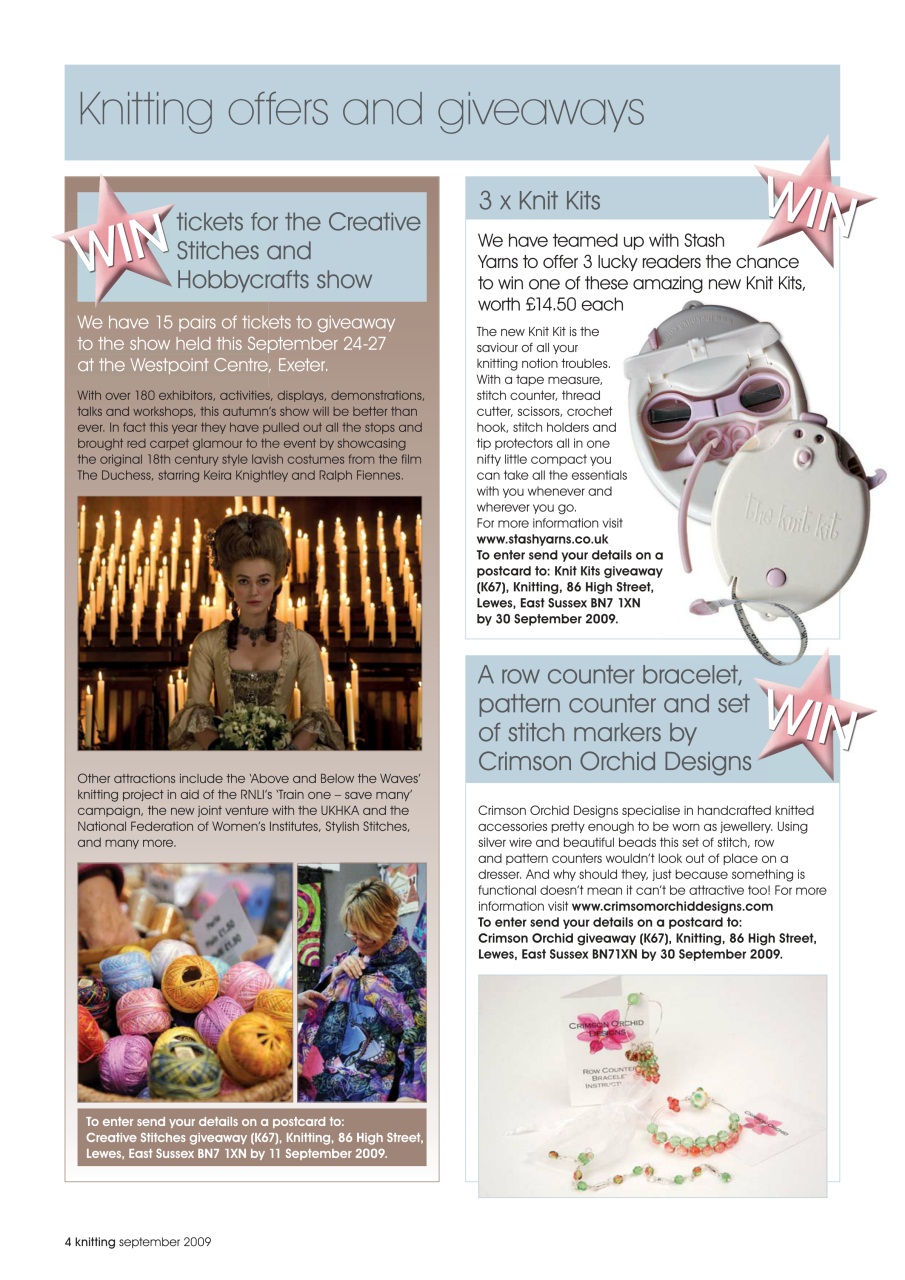 Knitting Preview Pages