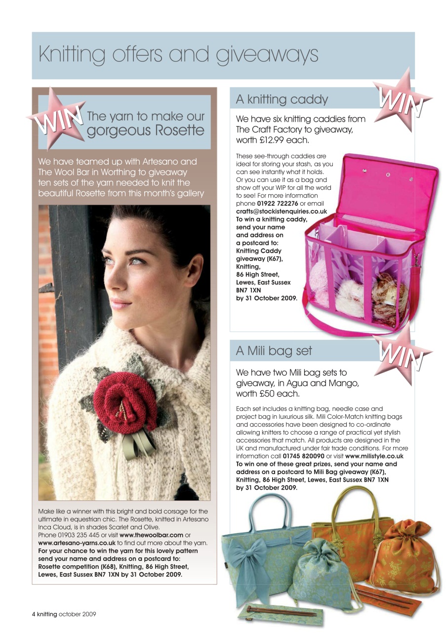 Knitting Preview Pages