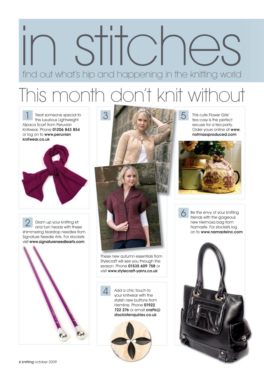 Knitting Preview Pages