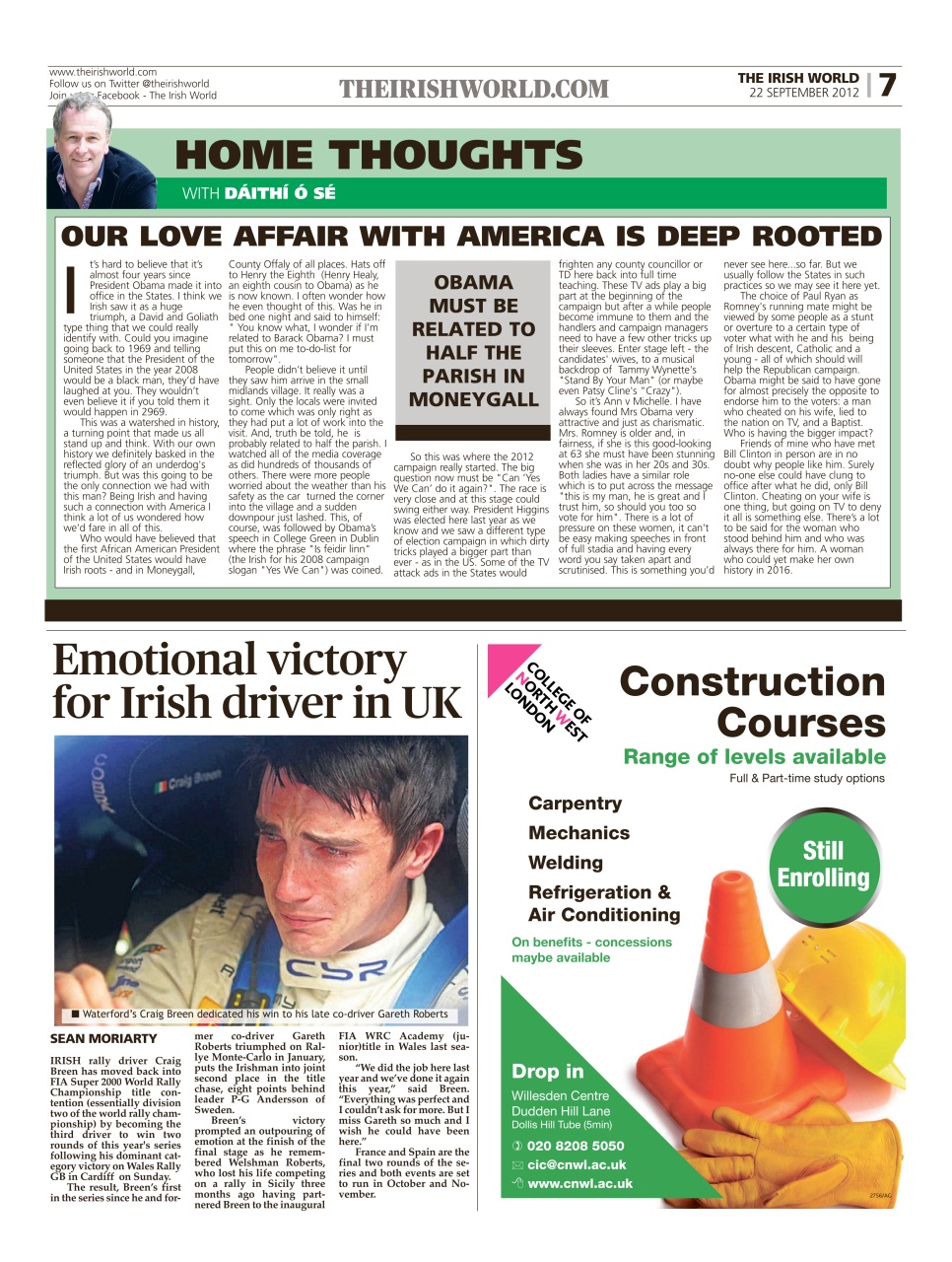 Irish World Preview Pages