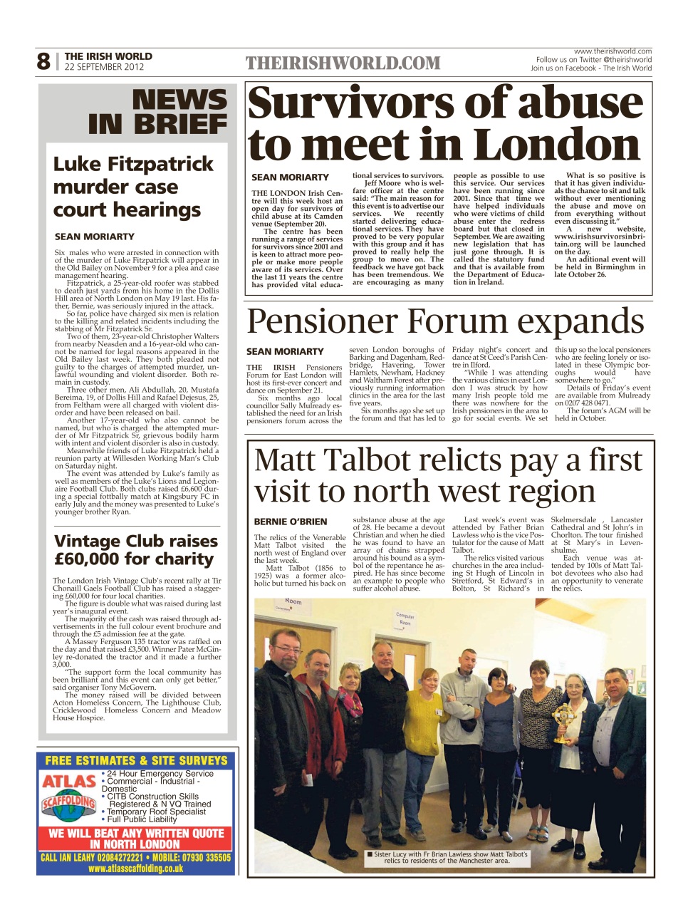 Irish World Preview Pages