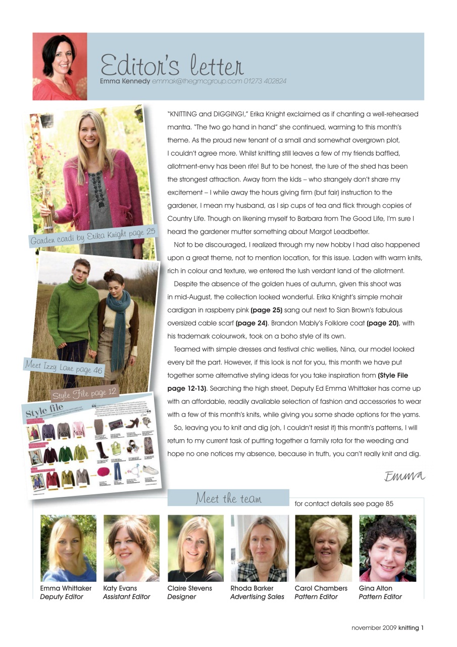 Knitting Preview Pages