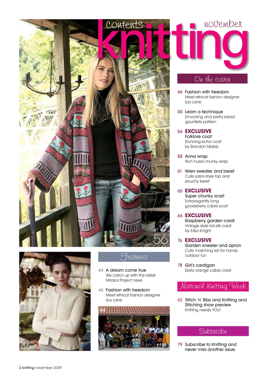 Knitting Preview Pages