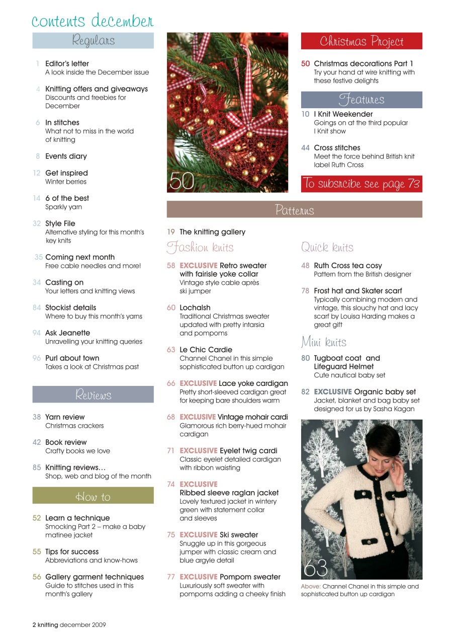 Knitting Preview Pages