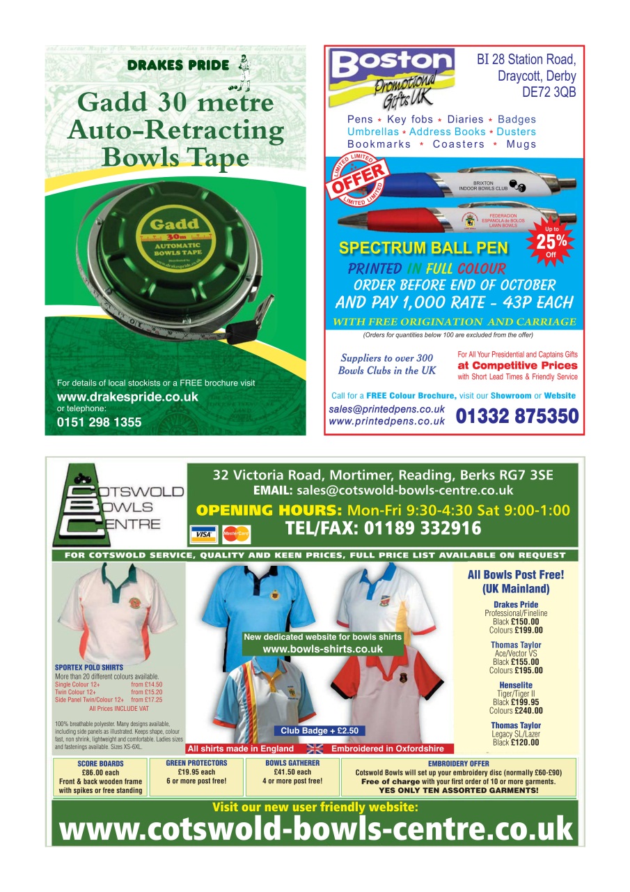 Bowls International Preview Pages