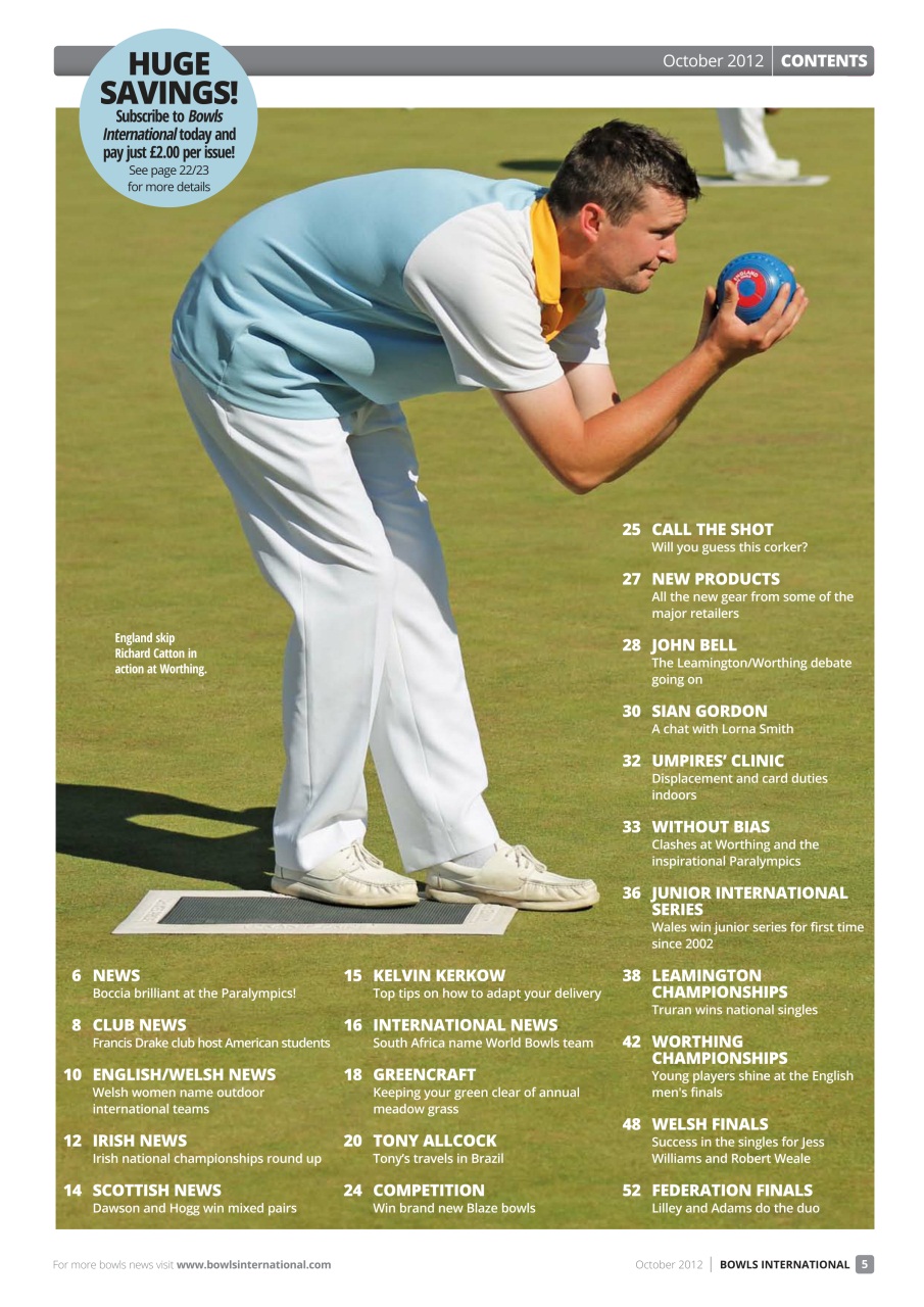 Bowls International Preview Pages