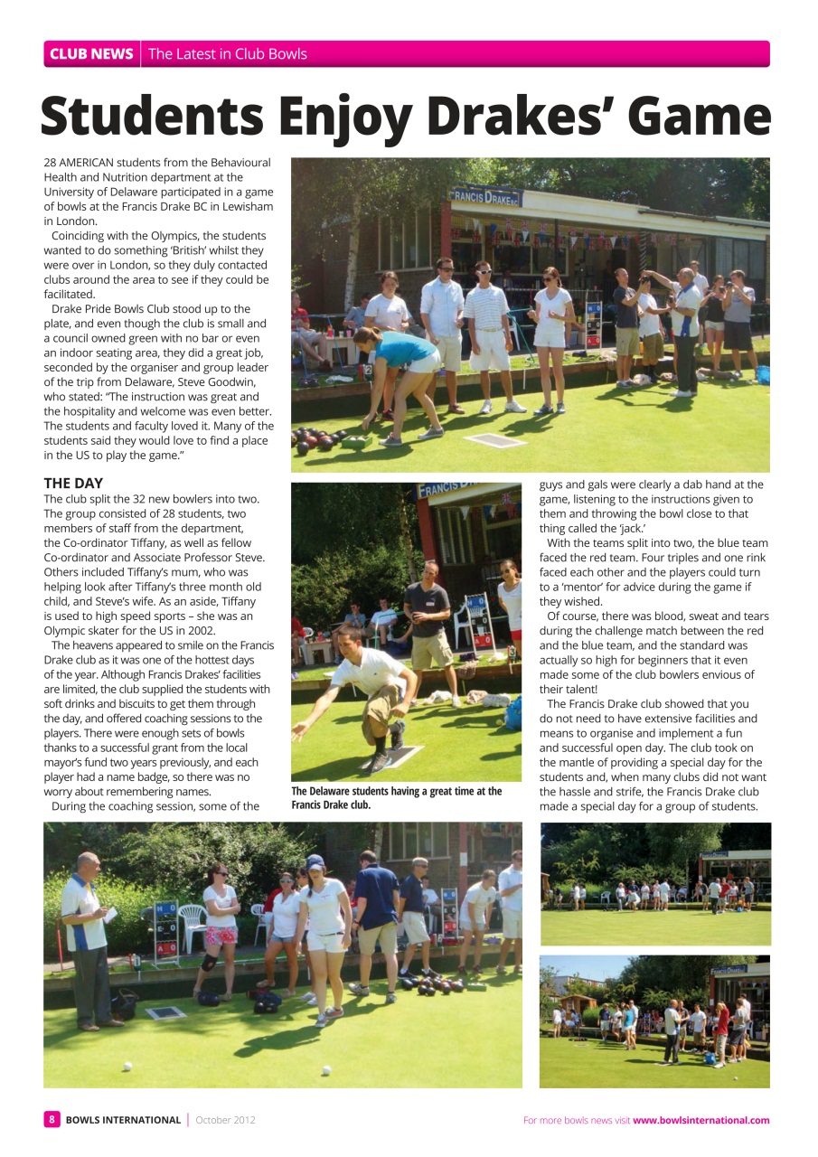 Bowls International Preview Pages