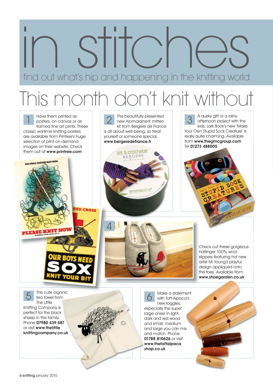 Knitting Preview Pages