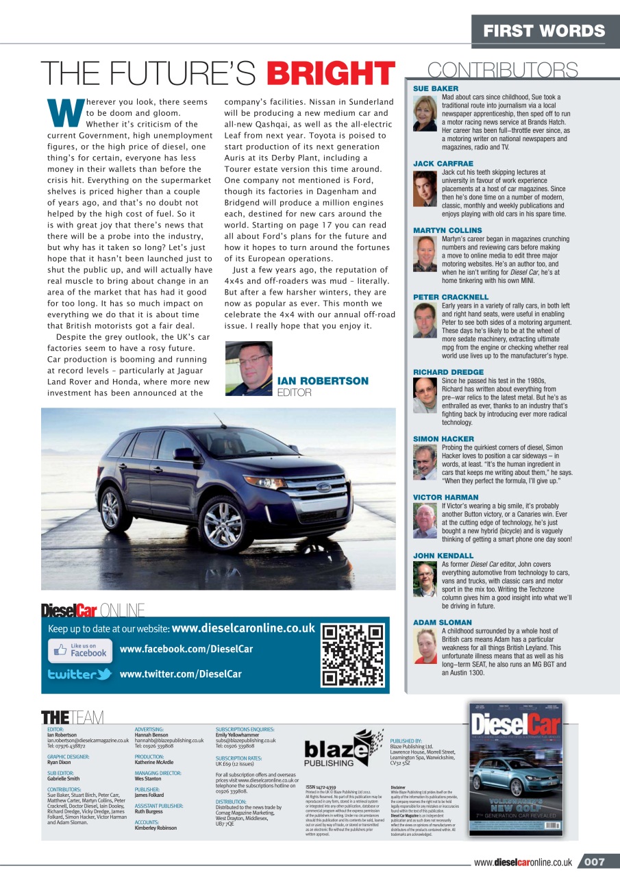 Diesel&EcoCar Magazine Preview Pages