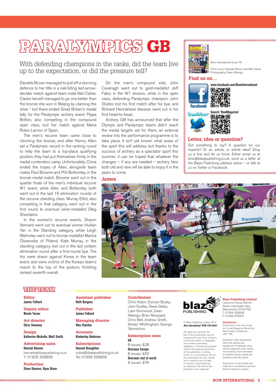 Bow International Preview Pages