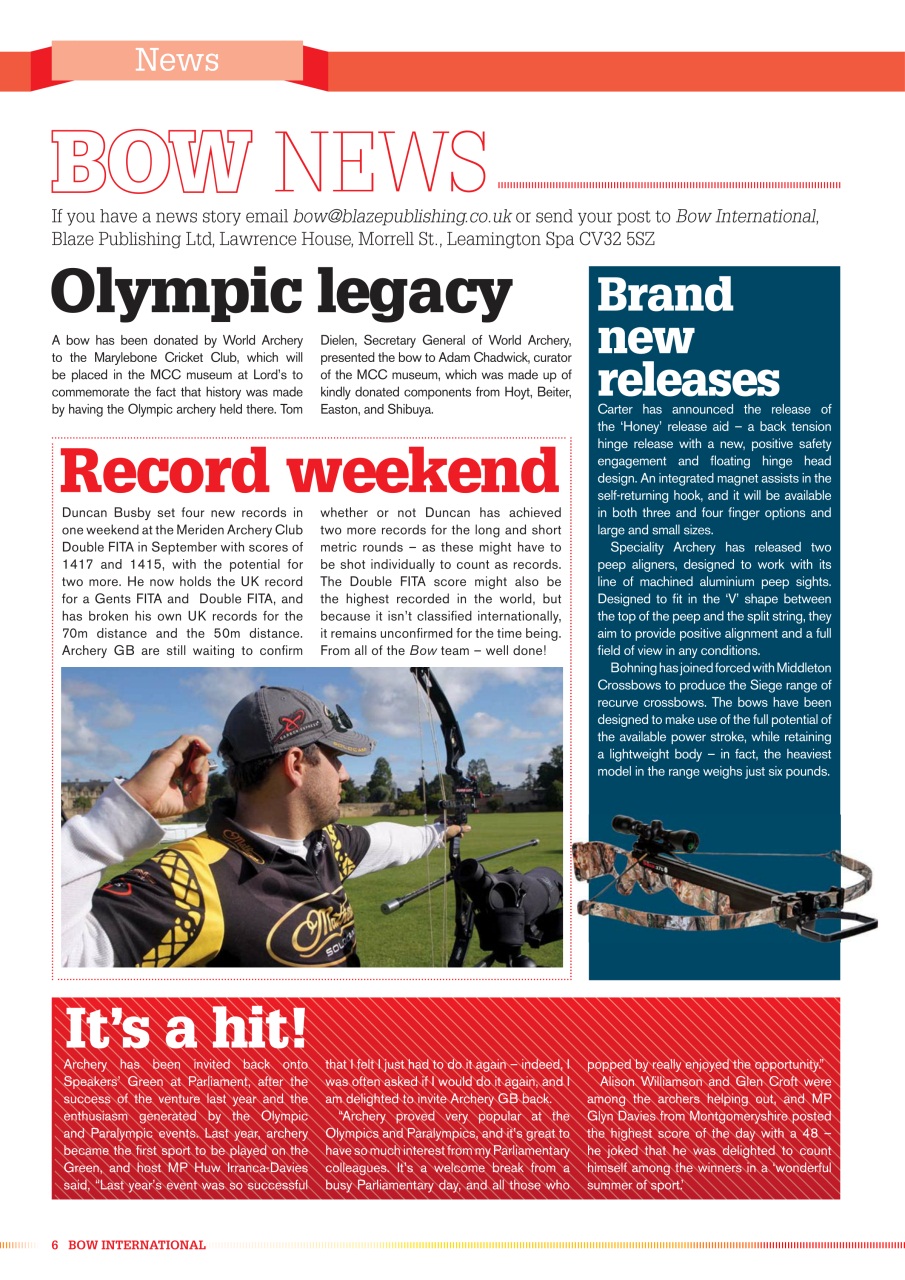 Bow International Preview Pages