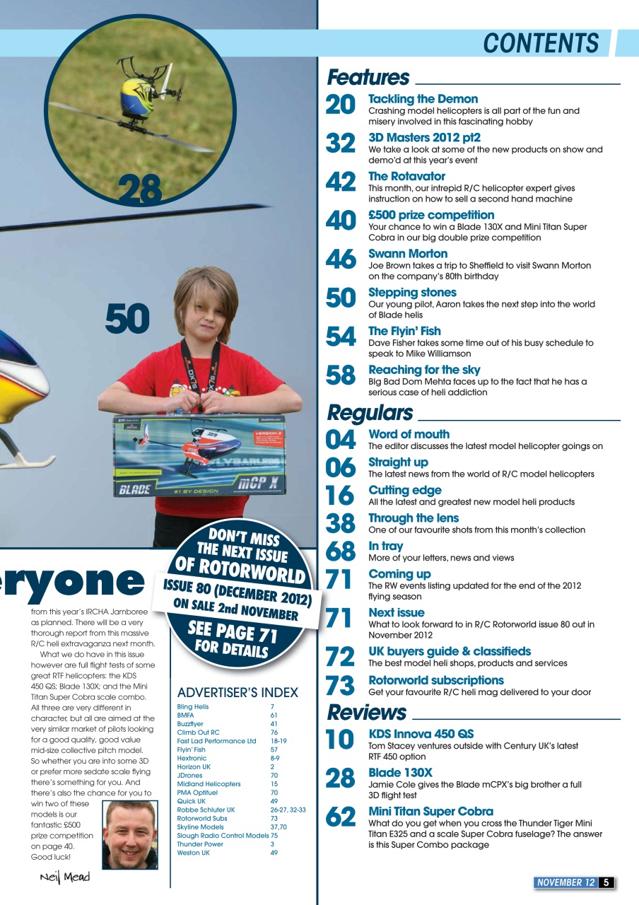 Radio Control Rotor World Preview Pages