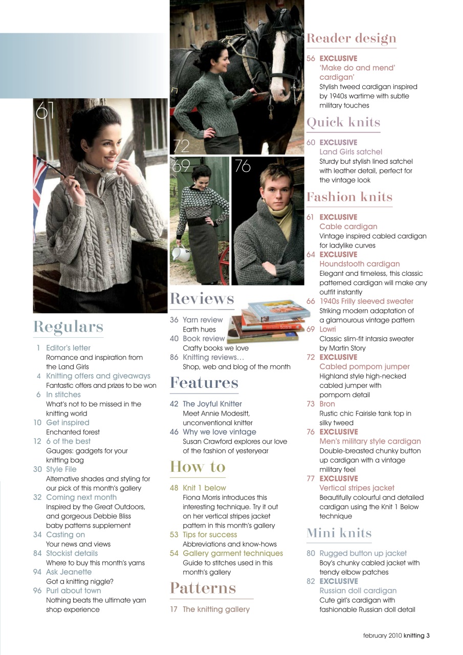 Knitting Preview Pages