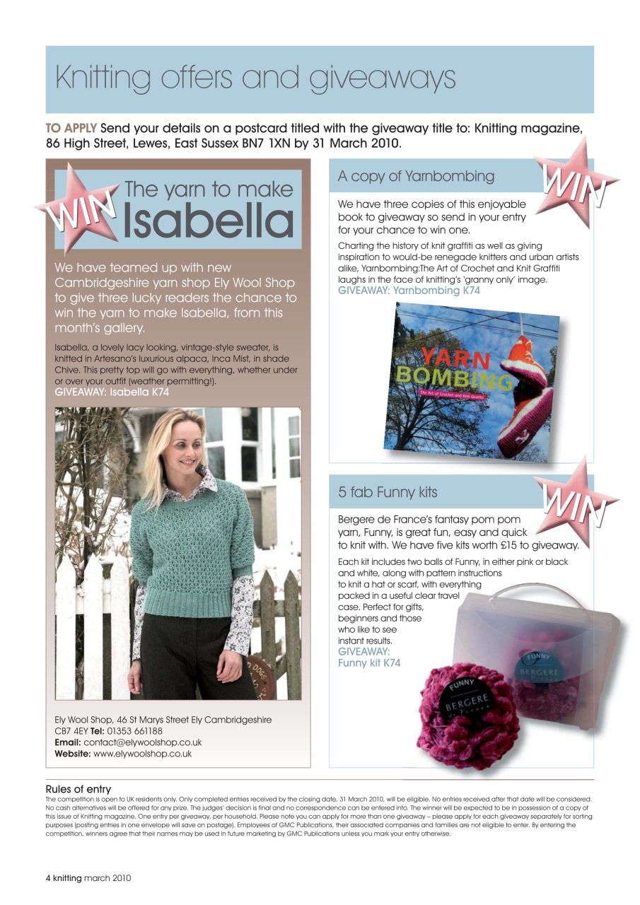 Knitting Preview Pages