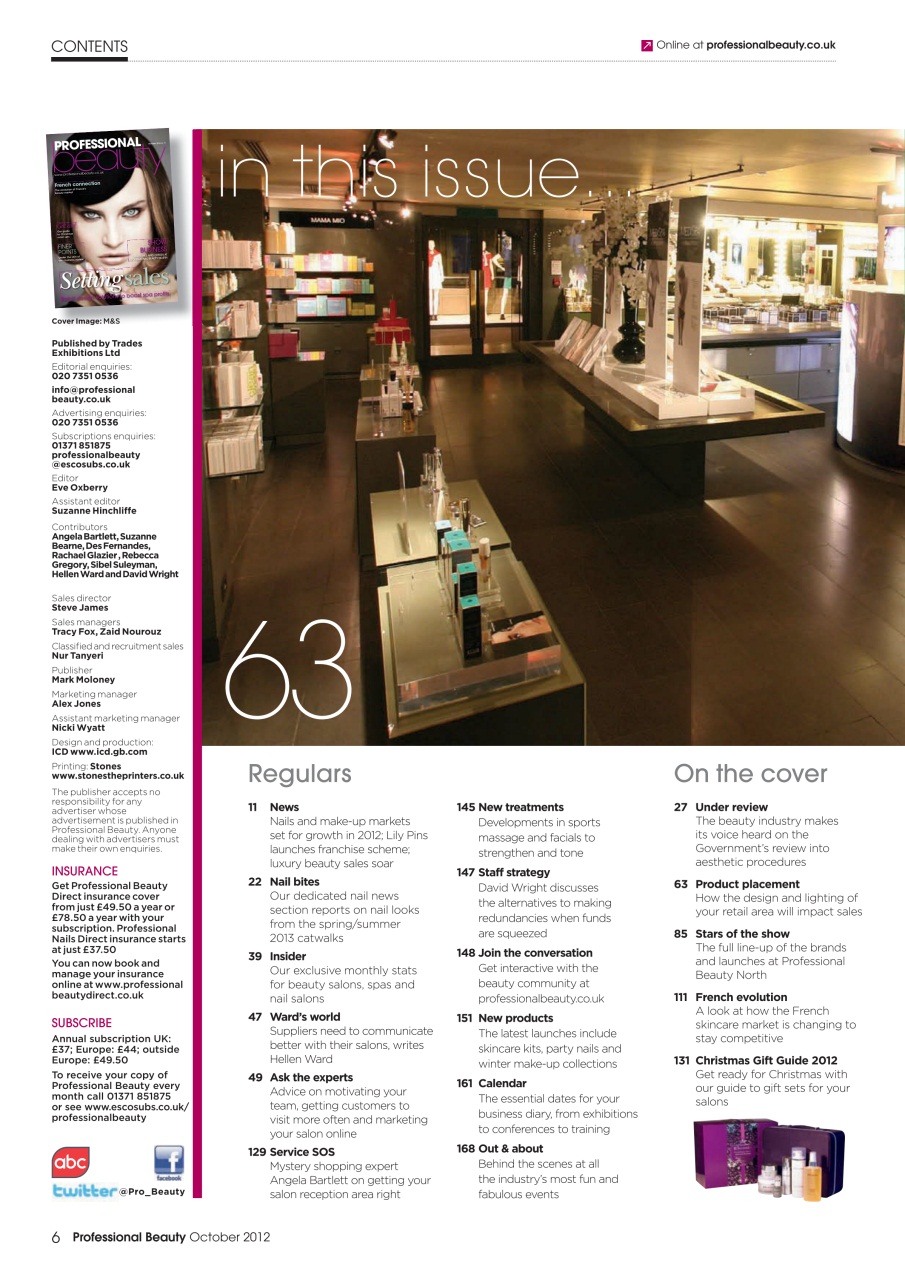 Professional Beauty Preview Pages