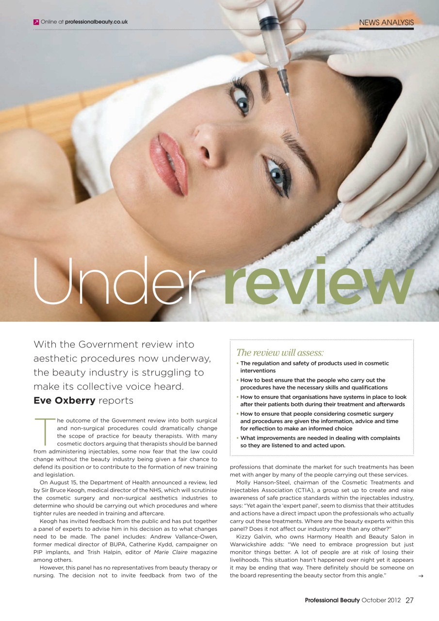 Professional Beauty Preview Pages