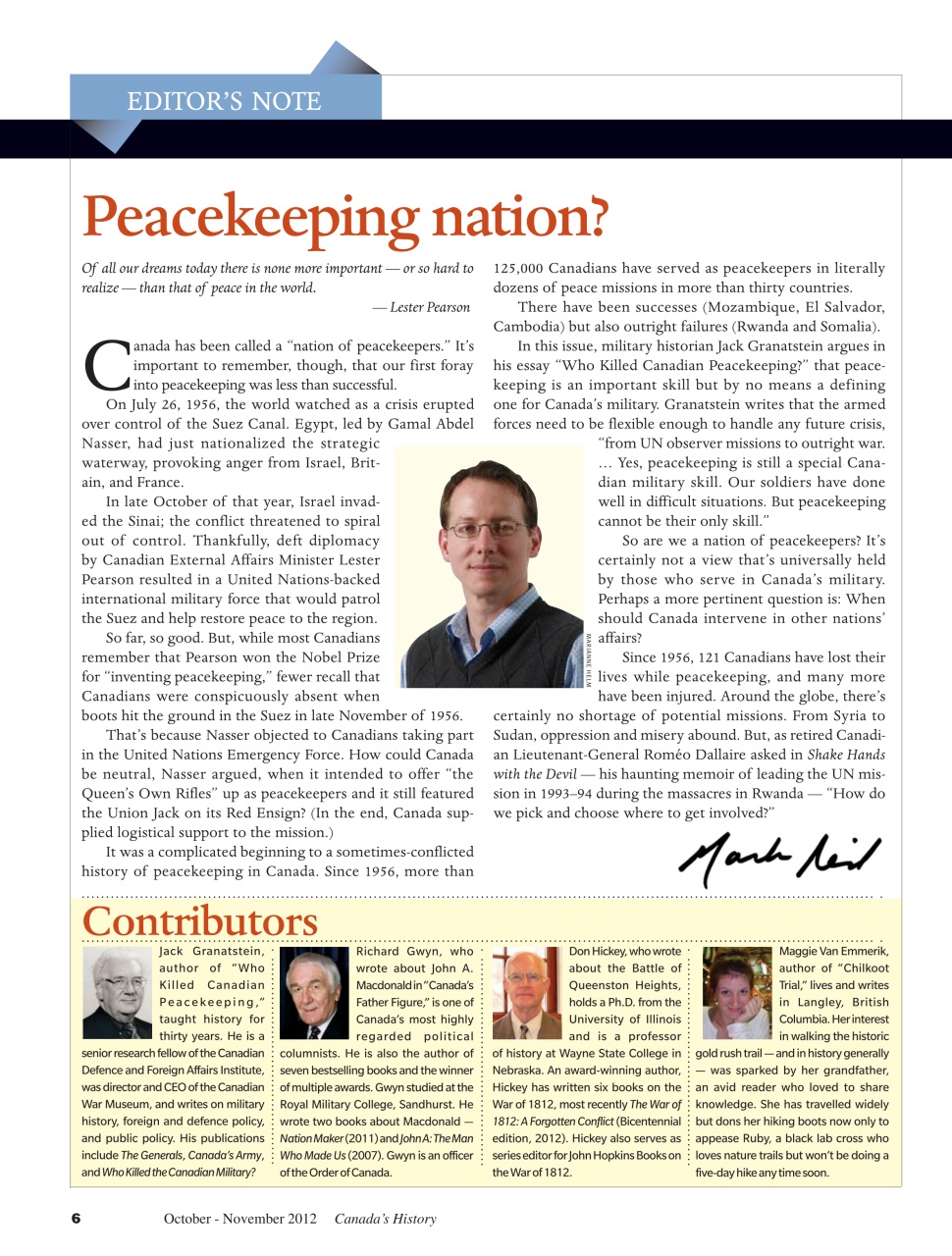 Canada's History Preview Pages